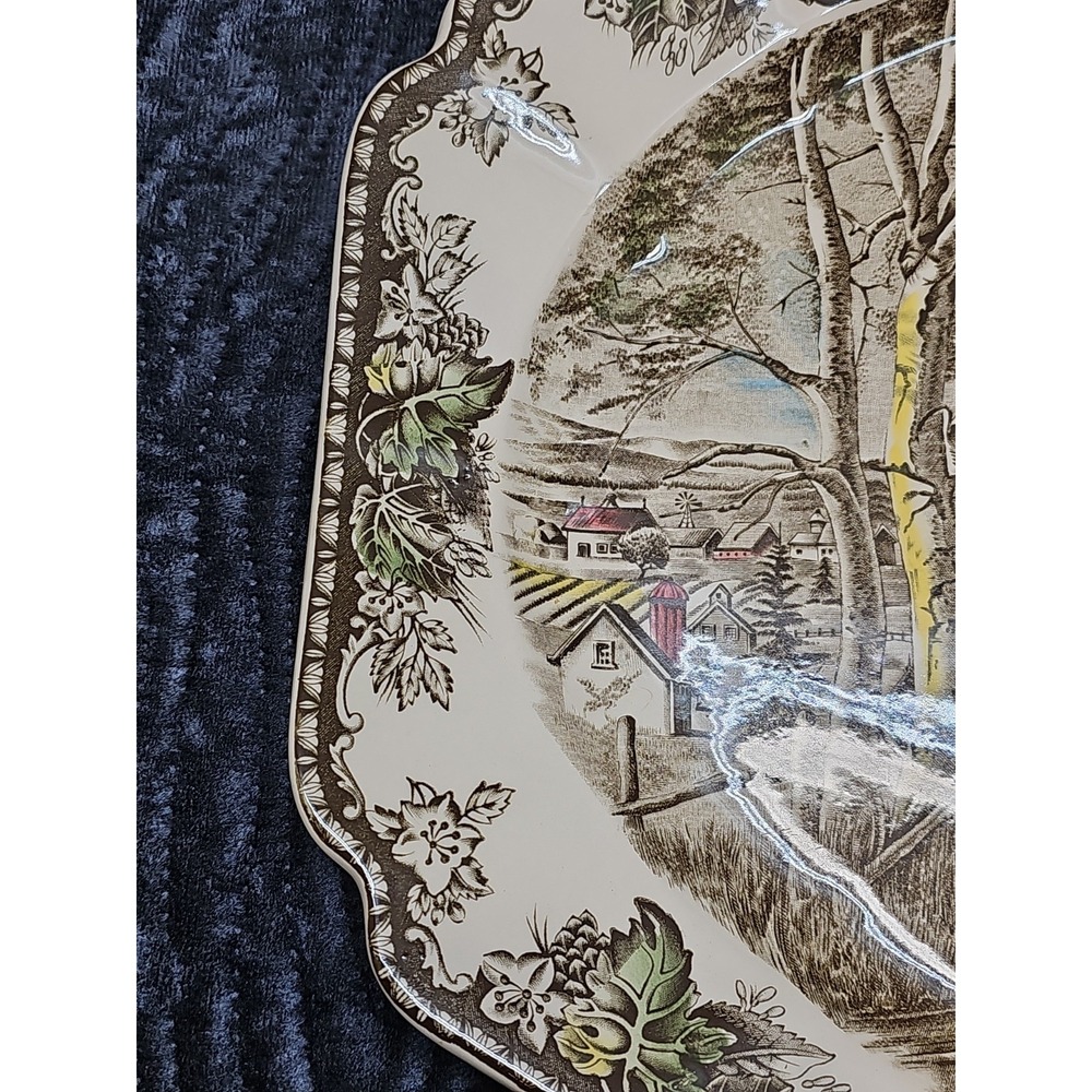 Johnson Brothers Friendly Village Large Oval Serving Platter - Village Scene 20" - Picture 2 of 10